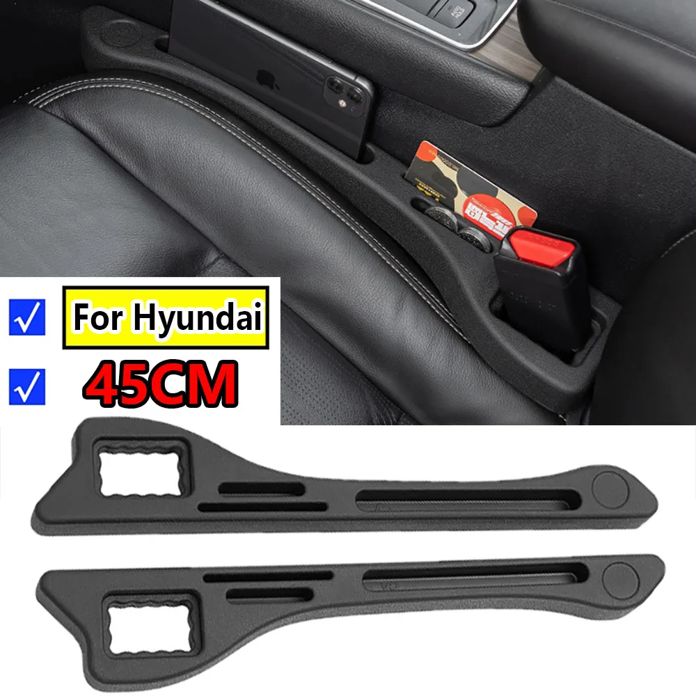 Per Hyundai Tucson Santa Fe Elantra Kona i30 i20 ix25 ix35 Veloster Solaris seggiolino auto Gap Strip Crevice Organizer Storage Filler