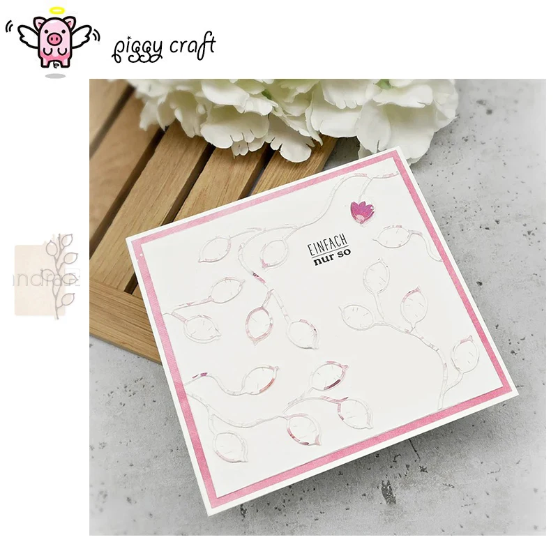 Piggy Craft metal cutting dies cut die mold Branch strips Scrapbook paper craft knife mold blade punch stencils dies