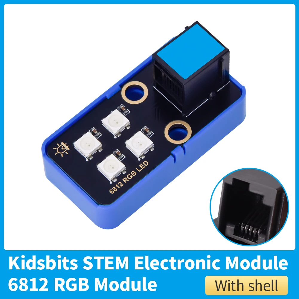 3/5PCS Kidsbits 6812 RGB LED Module STEM Electronic Building Blocks Compatible with Lego for Arduino DIY Projects STEAM Maker