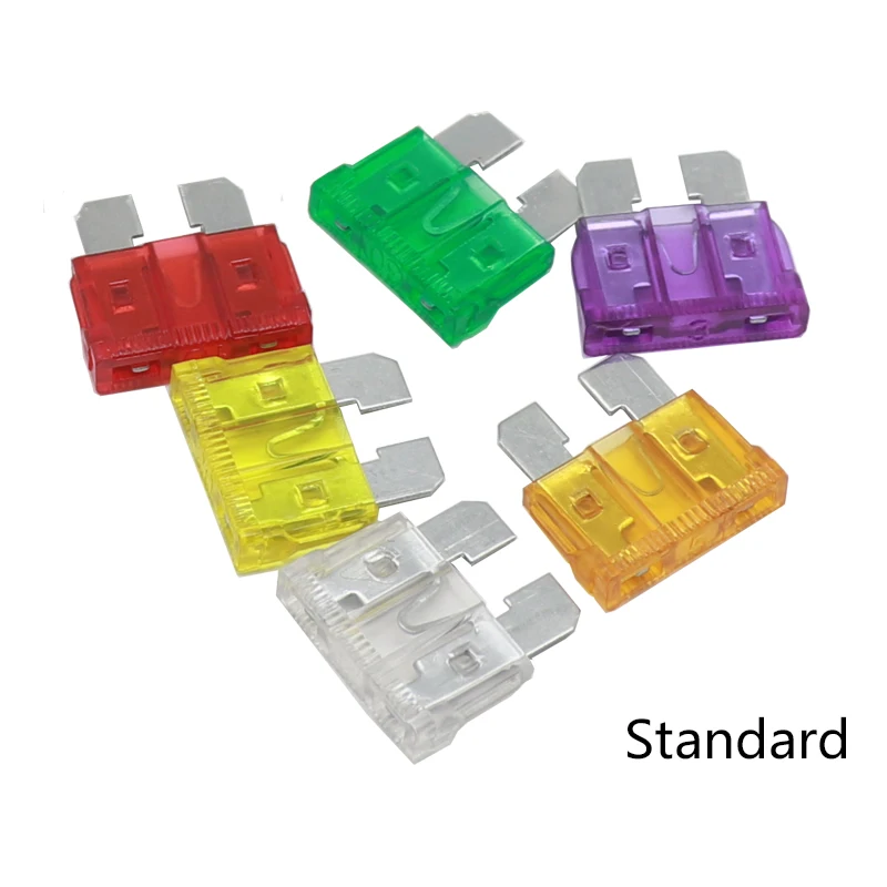 【50-10PCS】1A 2A 3A 4A 5A 7.5A 10A - 50A M2/Mini/Small/Medium Car Fuses Mini Standard Blade Fuse for Auto Truck Automotive Boat