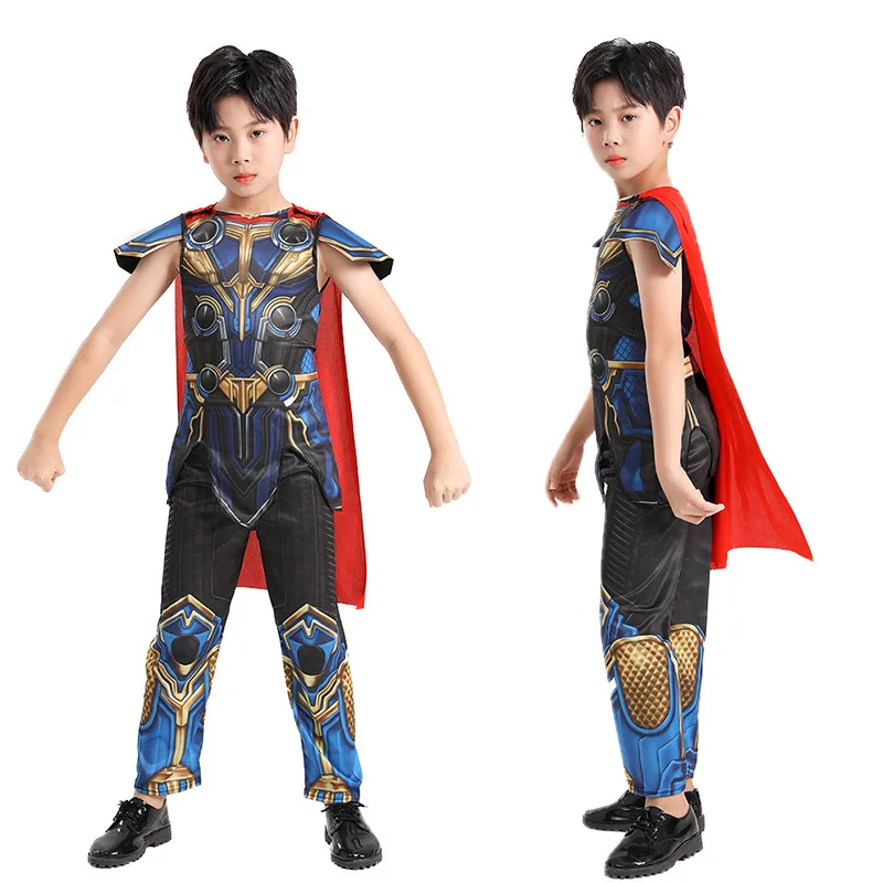 Disfraz de superhéroe thor para niños, ropa de sol cos, actuación de rol, Halloween