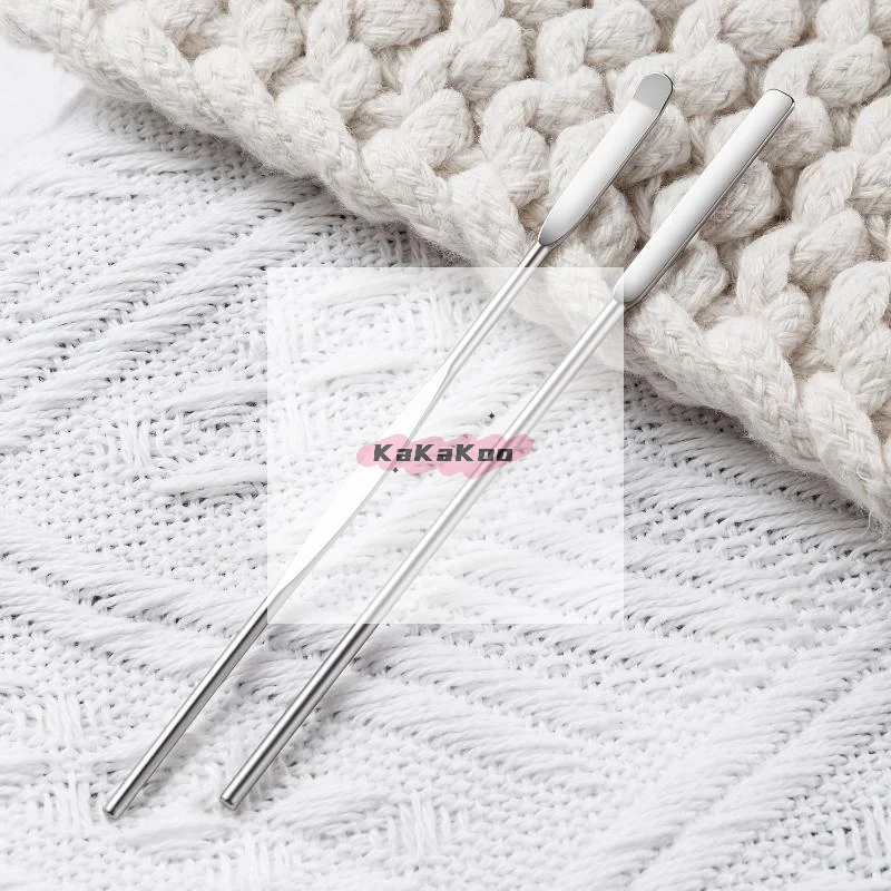 4 قطعة مسمار الفن اثارة قضيب أداة الفولاذ المقاوم للصدأ مسحوق السائل هلام البولندية ملعقة ملعقة الأساس خلط أداة