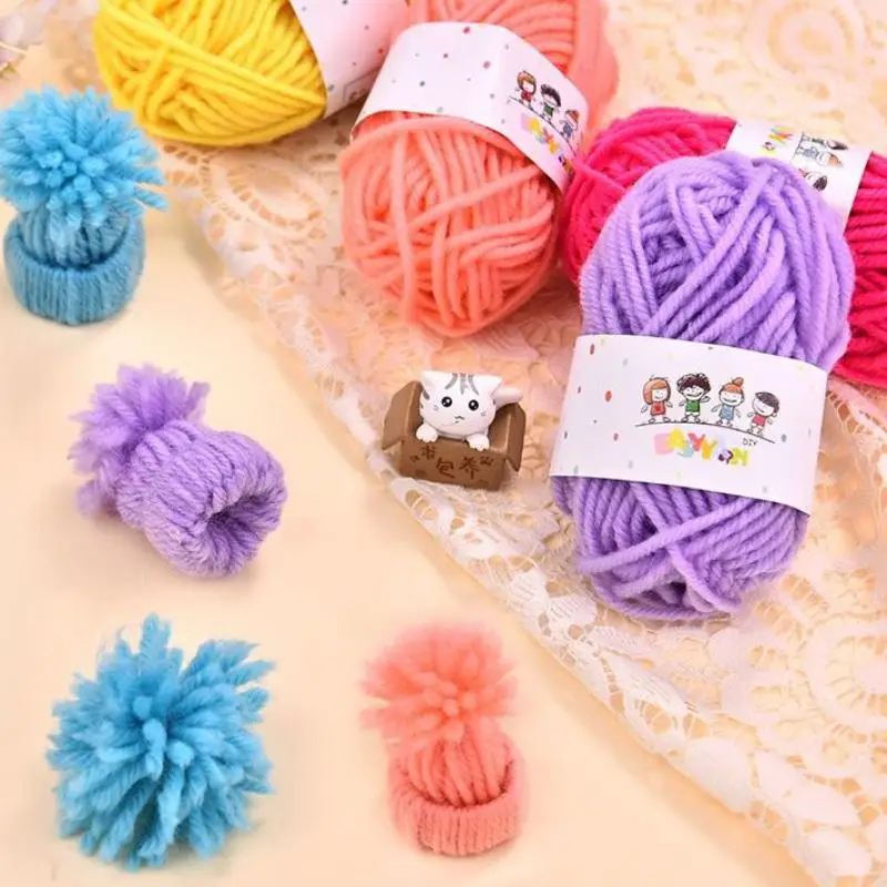 12/24 Farben Set DIY Strick- und Häkelgarn Weiches Strickgarn für DIY Nähen, Handarbeiten, Schal, Mütze, Puppen, Dekorationszubehör – Detail 6