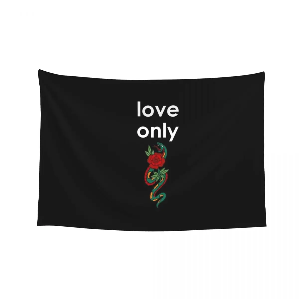

Love Only (white font) Tapestry Bedroom Organization And Decoration Christmas Decoration Room Decor Bathroom Decor Tapestry