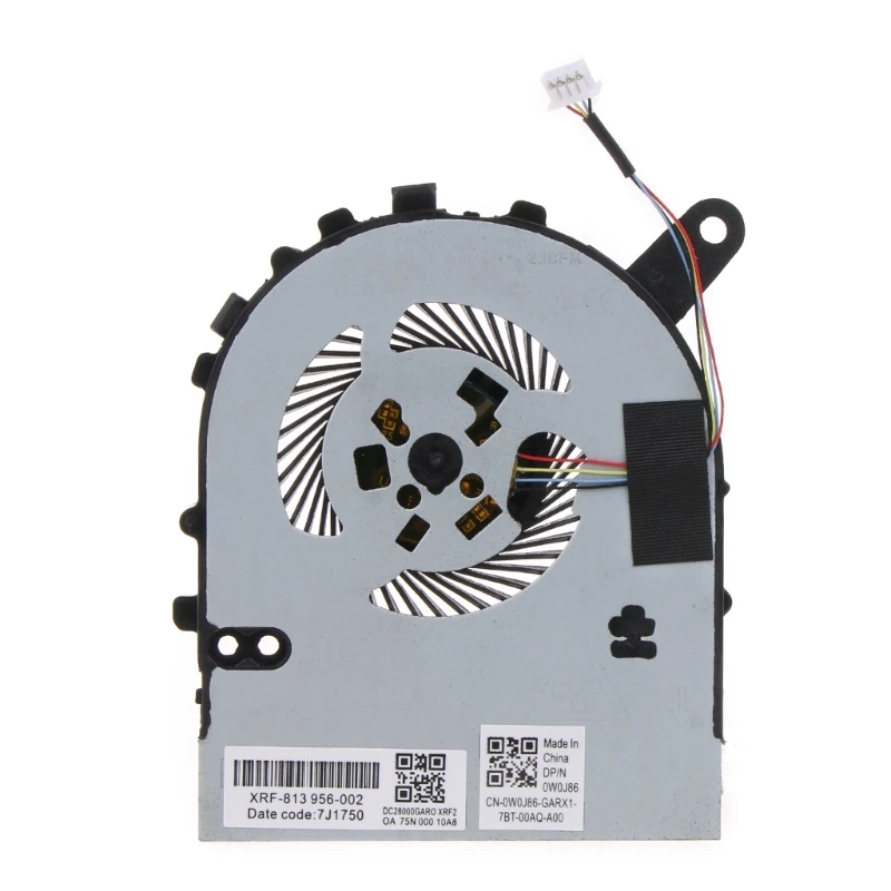 1 Piece Laptop CPU Radiator DC5V 0.5A 4 pin 4wire Cooling Fan Quiet CPU Cooler for Dell 14 7000 7460 Fan