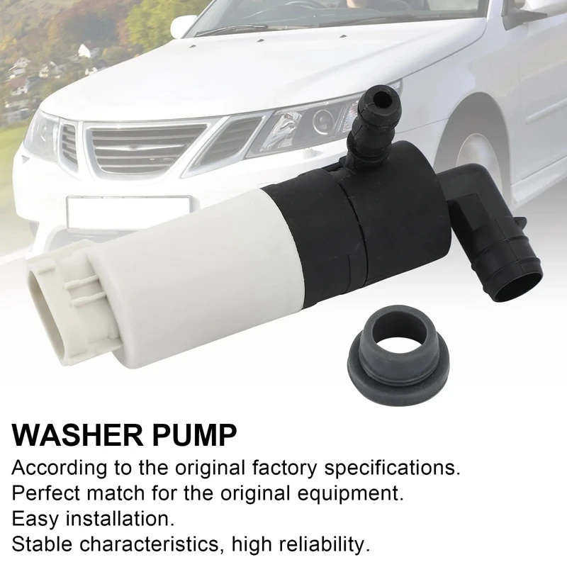 Car Windscreen Washer Pump Motor For Saab 9-3 YS3 Convertible, Estate, Saloon 12826943 12802440 12782867 Replacement Accessories