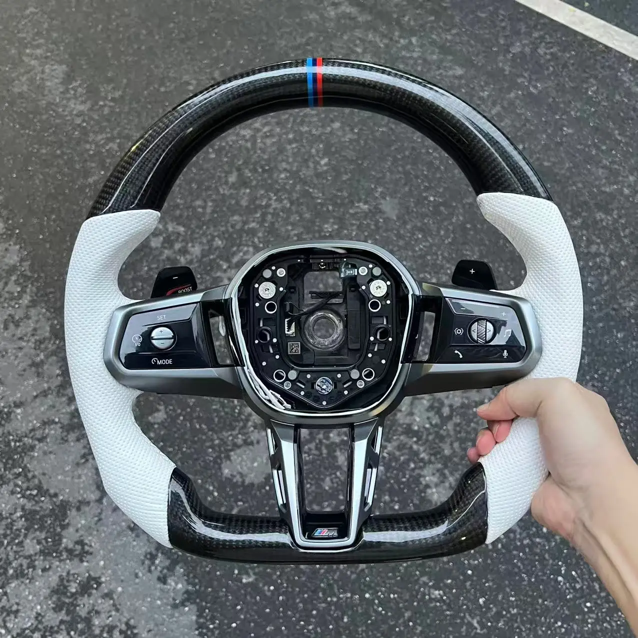 

MAXEAGLE Steering Wheel for BMW G30 G20 F80 New 7 Series G70 ID7 to ID8 Upgrade Custom Sport Steering Wheel