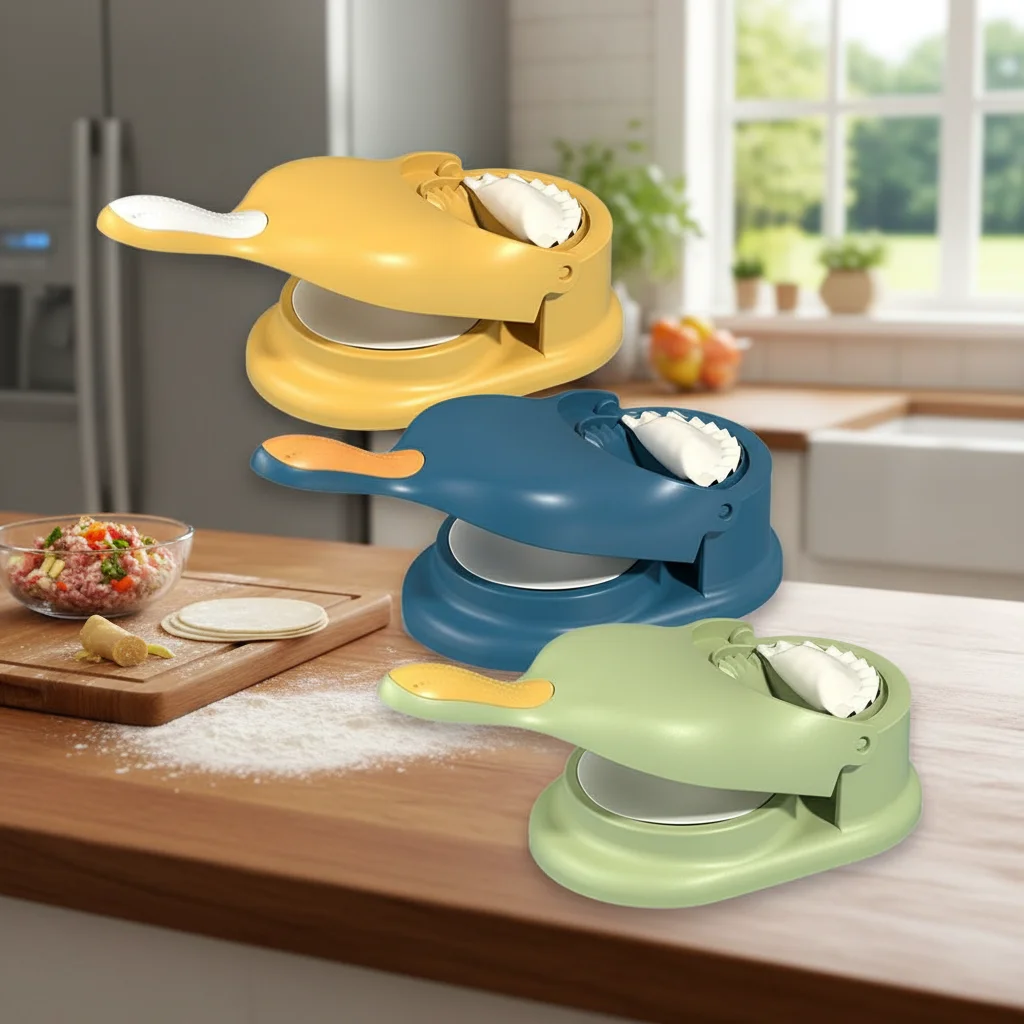 Kit para Hacer Empanadas y Ravioles, Prensa Manual para Masa, Molde para Empanadas, Máquina para Hacer Ravioles 2 en 1, 1 Pieza