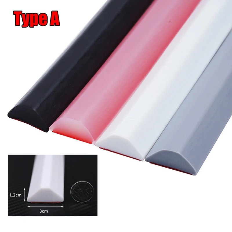 

Silicone Water Retaining Strip Dry and Wet Separation Shower Barrier Dam Flood Adhesive Door Seal Strip