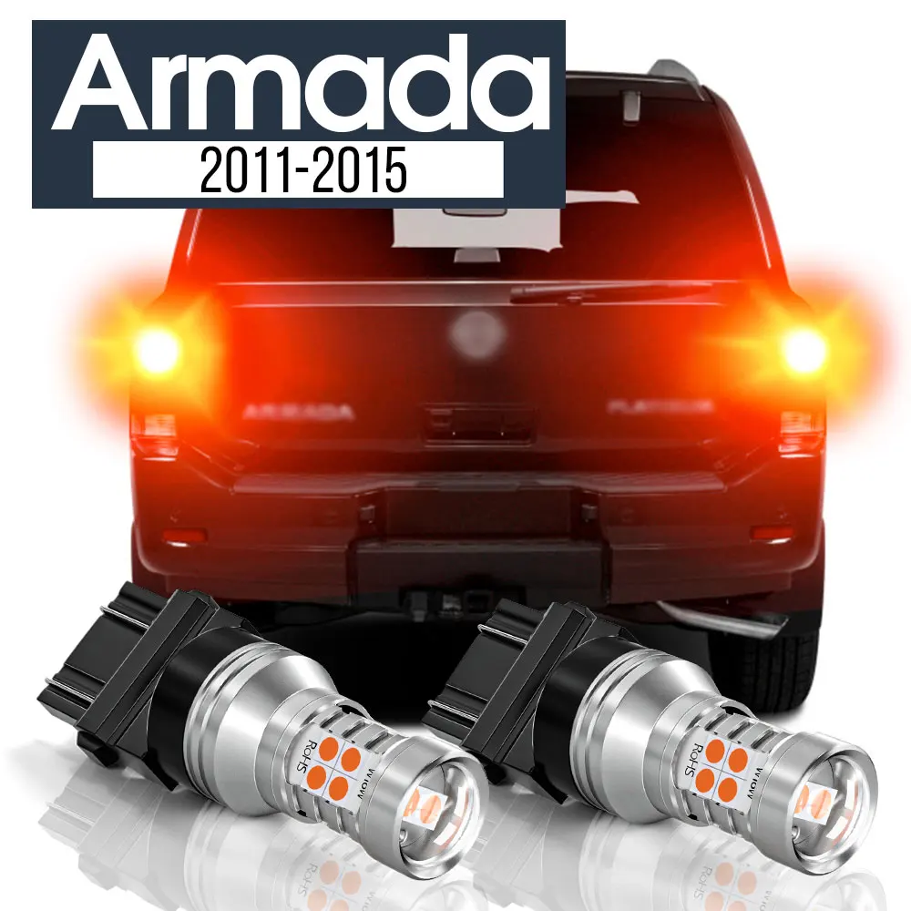 

2pcs LED Brake Light Lamp Canbus Accessories For Nissan Armada 2011-2015 2012 2013 2014