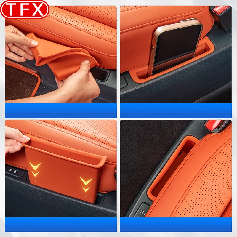 

For Lynk&co 900 2025 Car Styling Second Row Seats Phone Slots Storage Pads Auto Storage Boxes Interior Modification Accessories