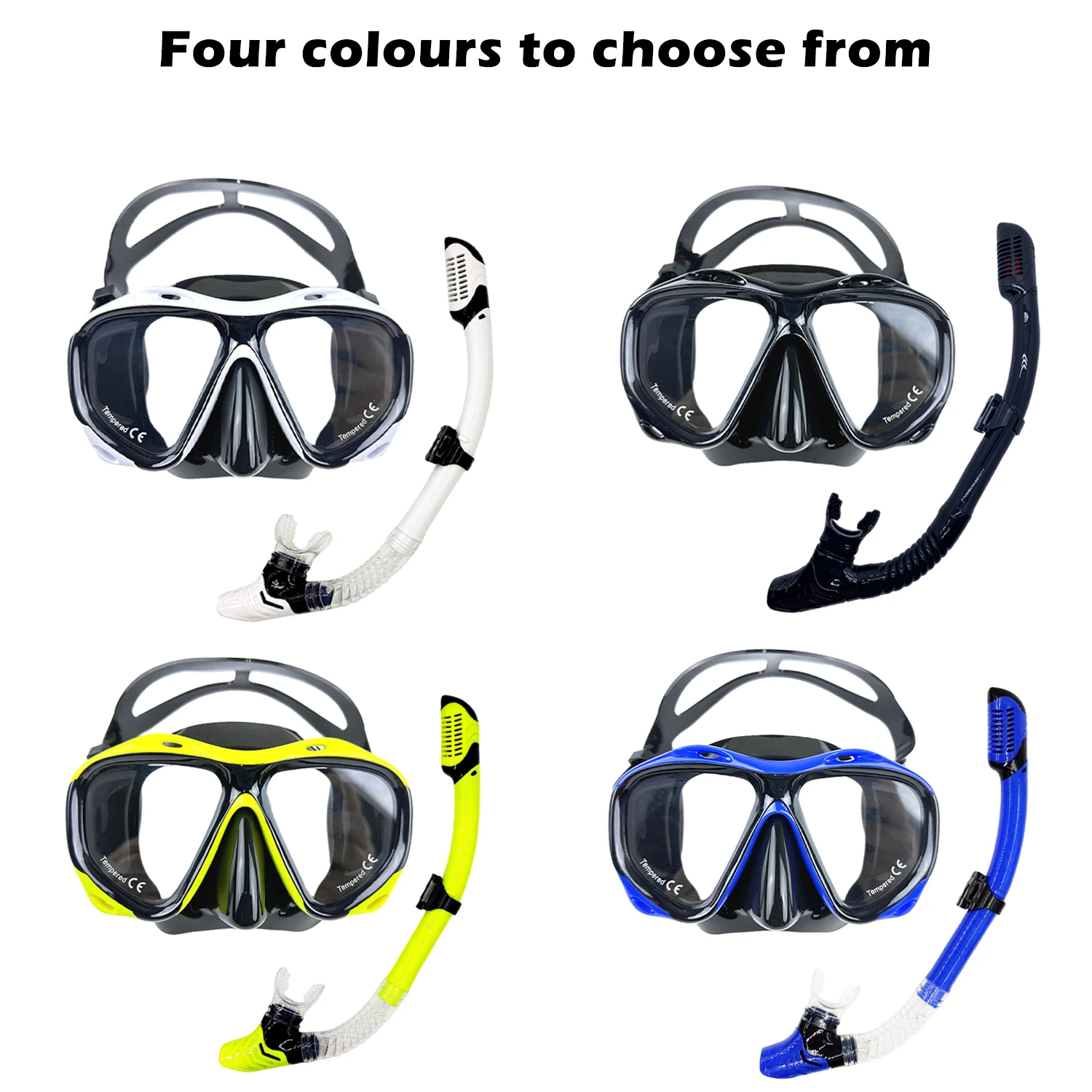 

Professional Snorkel Diving Mask and Snorkels Goggles Glasses Diving Swimming Easy Breath Tube Set Adult Unisex