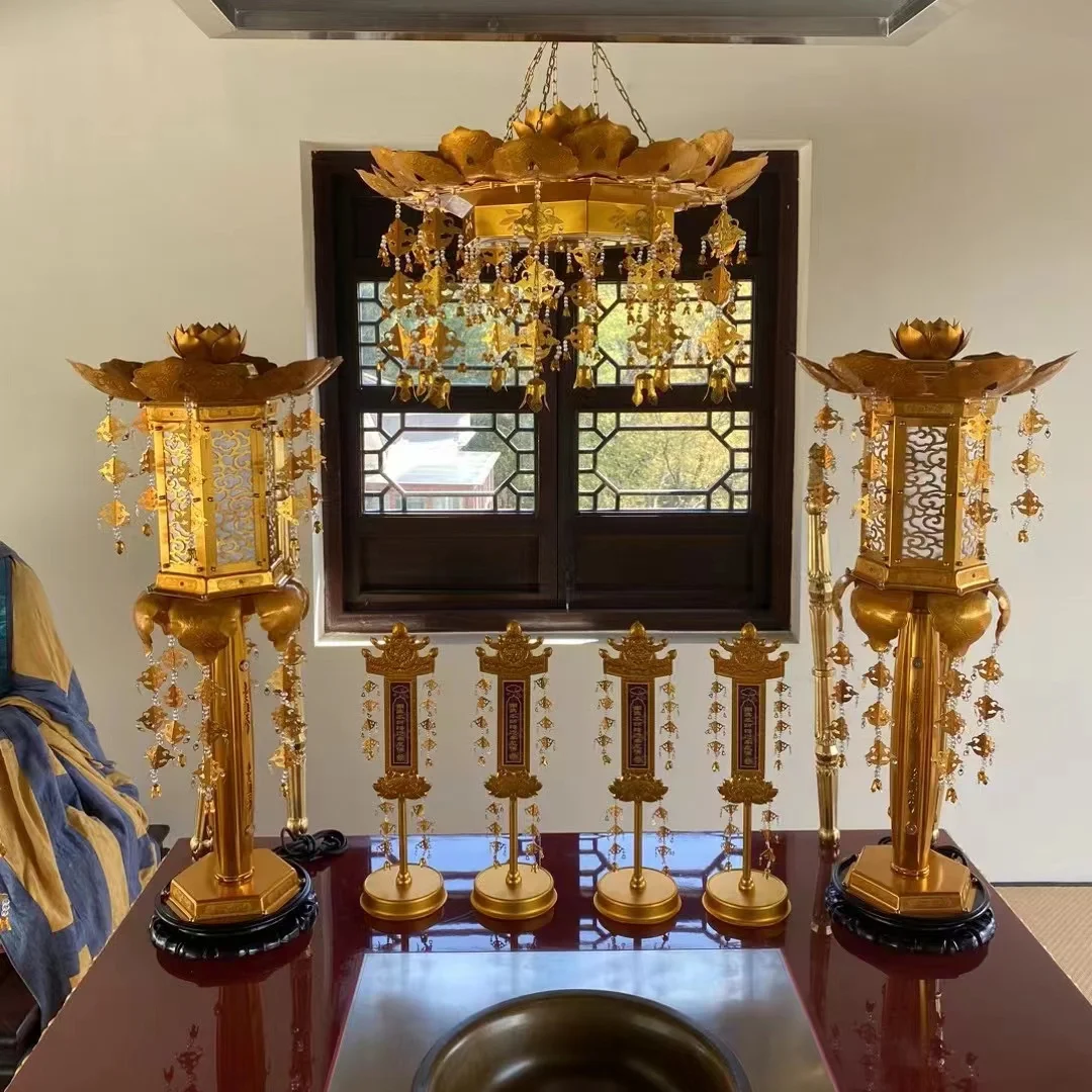 Lotus chandelier Chinese classical lantern