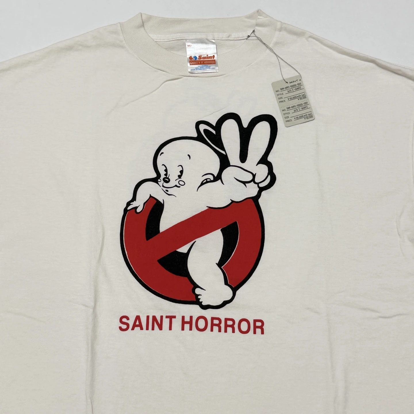 

26ss SAINT HORROR Short Sleeved T Shirt Men Women Looese Tee Tops T-Shirt