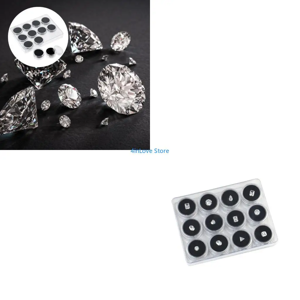 

T4MD Multi Purpose Foam Padded Plastic Storage Tray For Loose Crystals Beads Jewelry Parts