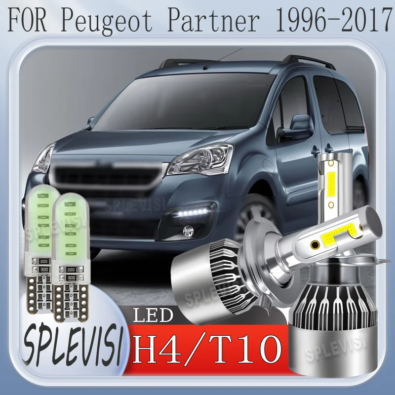 

reliable Easy Fit High-Performance Waterproof H4 LED headlight For Peugeot Partner 1996 1997 1998 1999 2000 2001 2002 2003-2017