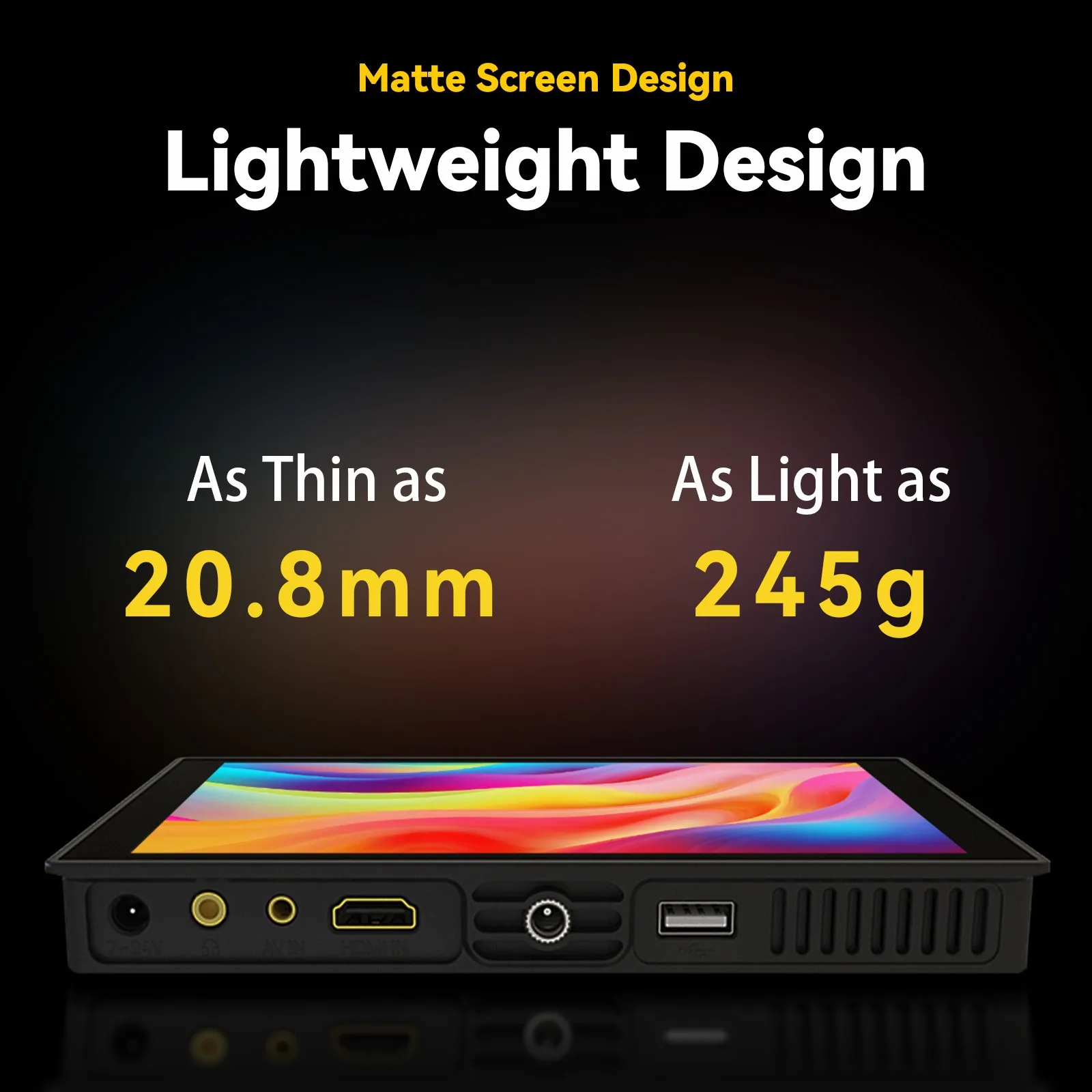 ​ PortKeys HD7T 1000nits alto brillo 7 "Monitor de pantalla táctil 3D LUT soporte HDMI 4K30p entrada herramientas de asistencia de vídeo para cámara