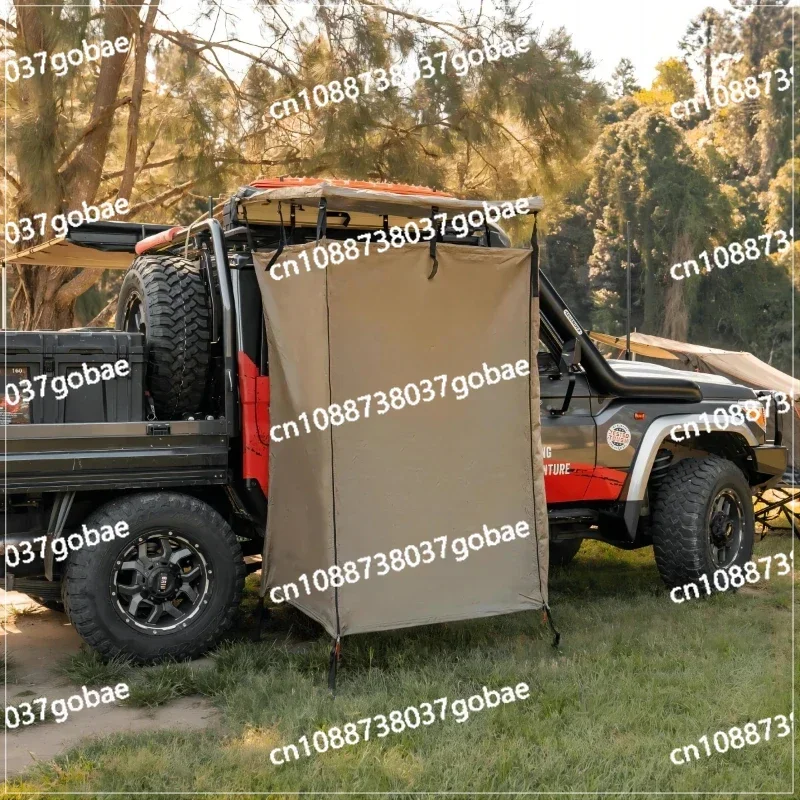 Hot Sale Offroad Privacy Car Side Awning Camping Shower Tents Portable Bathing Room with LED Light