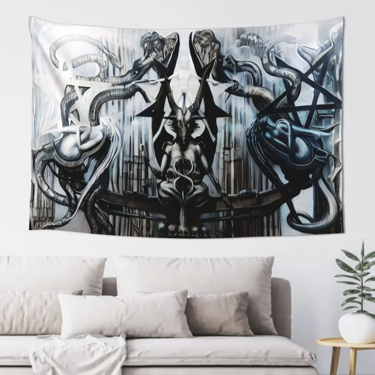 

Necronomicon HR Giger Tapestry Decorative Paintings Wall Carpet Decorative Wall Murals Wall Hangings Decoration Tapestry