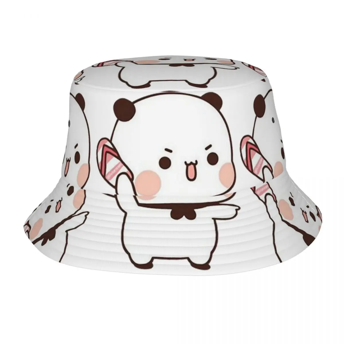 Cute Bubu Is Throwing Flip-flops At Dudu Bucket Hat Panama Hat Children Bob Hats Reversible Fisherman Hats For Caps Man Woman