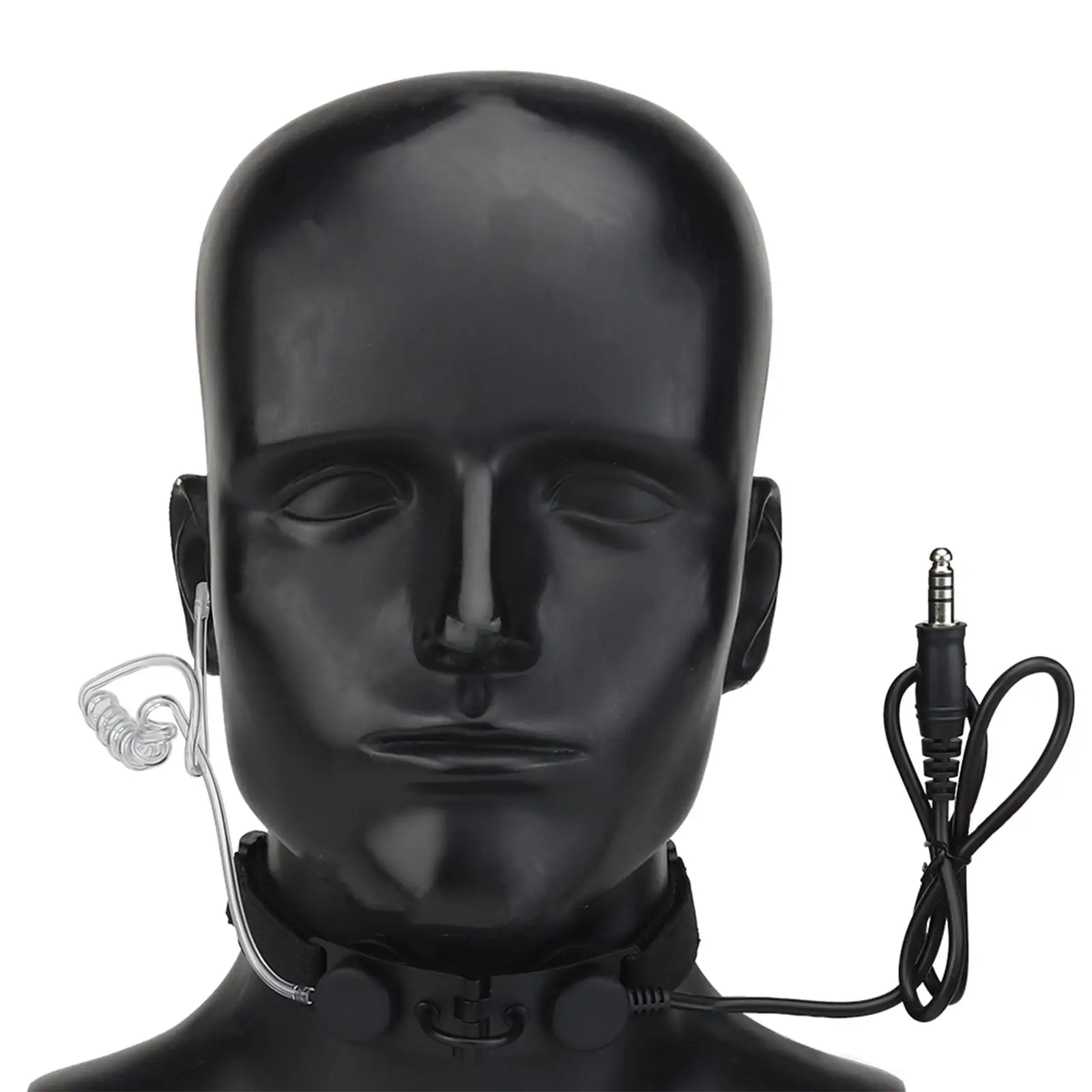 

Throat Mic Throat High-sensitivity Two Earphone for Running Motorcycles Cycling