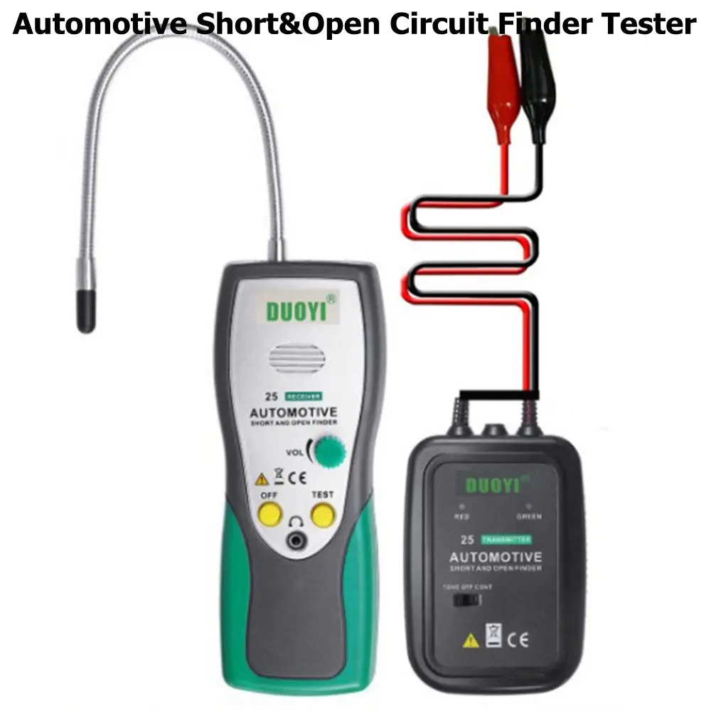 DY25 Automotive Short Open Circuit Finder Tester Car Trucks Cable Tracker Car Circuit Scanner Open Short DC Circuit Tester