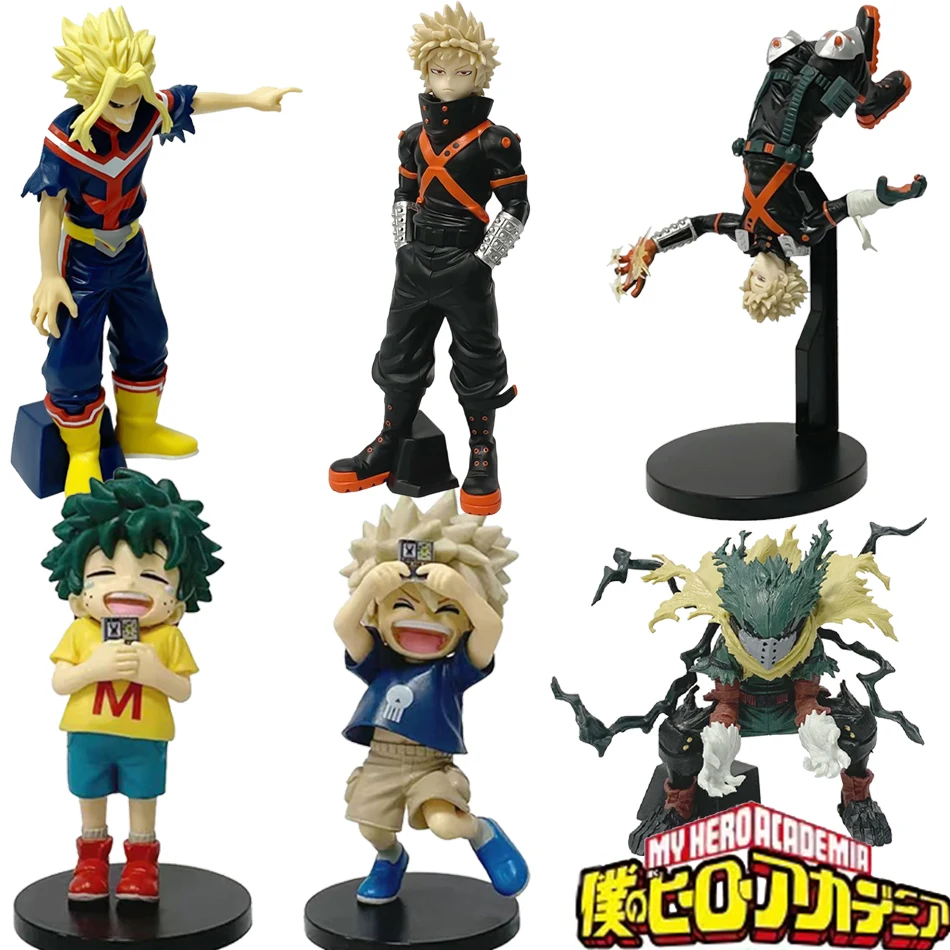 Figura de Katsuki Bakugo de la 7ª TEMPORADA de My Hero Academia, Figura de Midoriya Izuku en su infancia, Figura BANPRESTO de Anime, Modelo de PVC, Juguetes en Caja