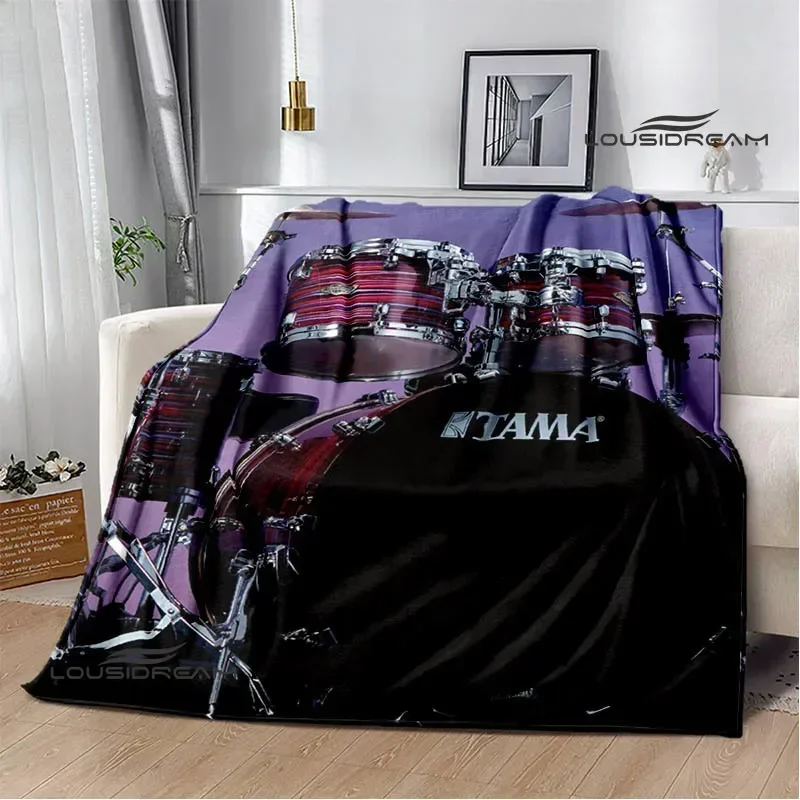 Drum Instruments printed blankets Flange Warm blanket soft and comfortable home travel bed blanket picnic blankets birthday gift