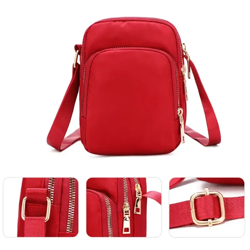 Sac à bandoulière étanche pour femme, sac à main à fermeture éclair pour téléphone portable, sac à main multifonction pour femme, sac à main pour femme, poudres