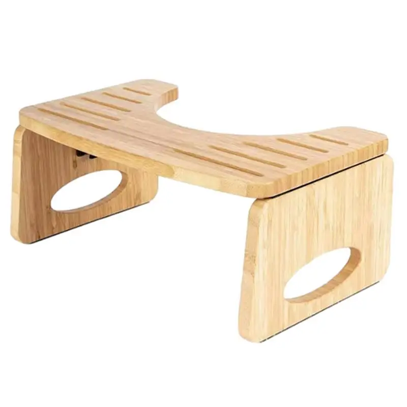 

Wooden household bathroom stool Toilet Squat Stool Removable Non-slip Toilet Seat Stool Home Adults Bathroom Accessories