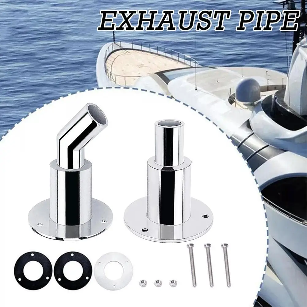 Stainless Steel 316 Thru Hull Exhaust Skin Fitting Tube Pipe Socket Hardware Part Of Air Diesel Heater For Boat Marine Car Truck