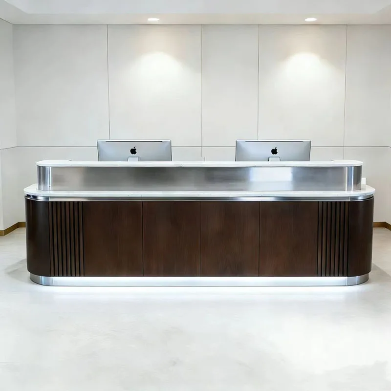 

Beauty Salon Luxury Reception Desks Commericial Receptionist Service Counter Reception Desks Adult Sales Bureau Office Furniture