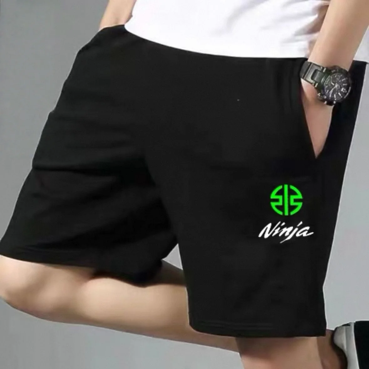 

Summer Popular Quick Drying Breathable Kawasaki Motorcycle Shorts and Off-road Motorcycle Sports Shorts, Outdoor Sports Shorts