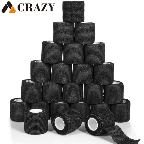 96/24/6/3 Uds cubierta de agarre de tatuaje desechable cinta de agarre de tatuaje rollos de vendaje elástico para máquina de tatuaje accesorios de tubo de agarre