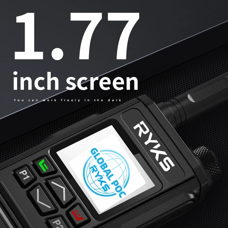 راديو أندرويد بلوتوث وواي فاي Poc Global 4G لاسلكي تخاطب 5000 كجم طويل المدى للتخييم اتجاهين راديو لحم الخنزير