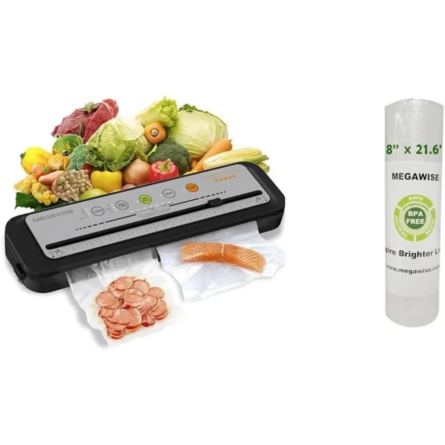 2023 تحديث ماكينة سد الفراغات ماكينة غلق أكياس الطعام مع مجموعة أدوات المبتدئين أوضاع الطعام الرطبة الجافة تصميم مدمج مع 10 أكياس مكنسة Bulitin Cu