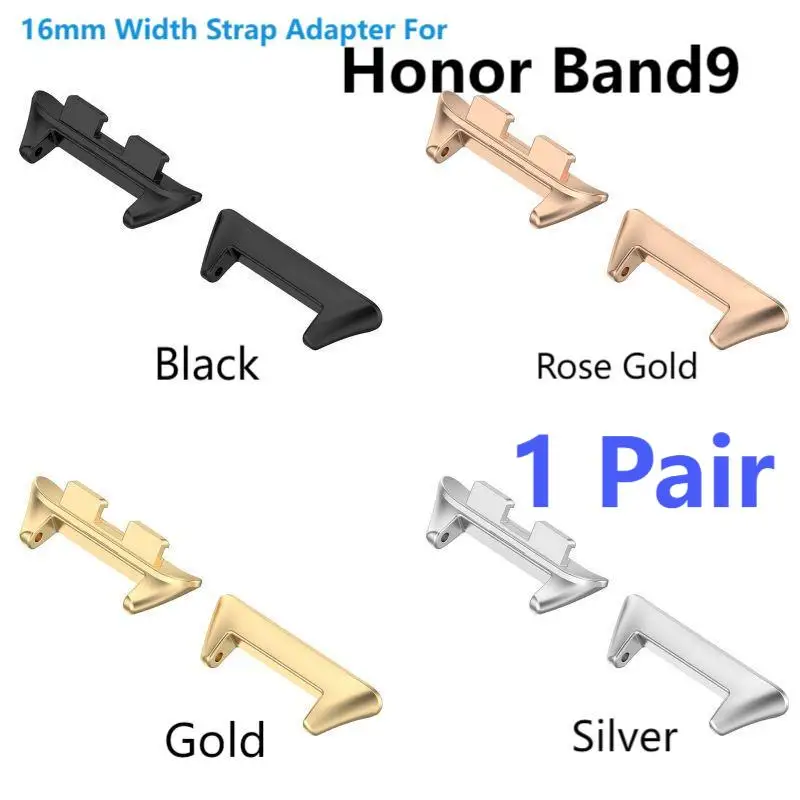 1Pair Adapter For Honor band9 Watchband Strap Connector Bracelet 316L Stainless Steel for Honor band9 Replacement Accessories