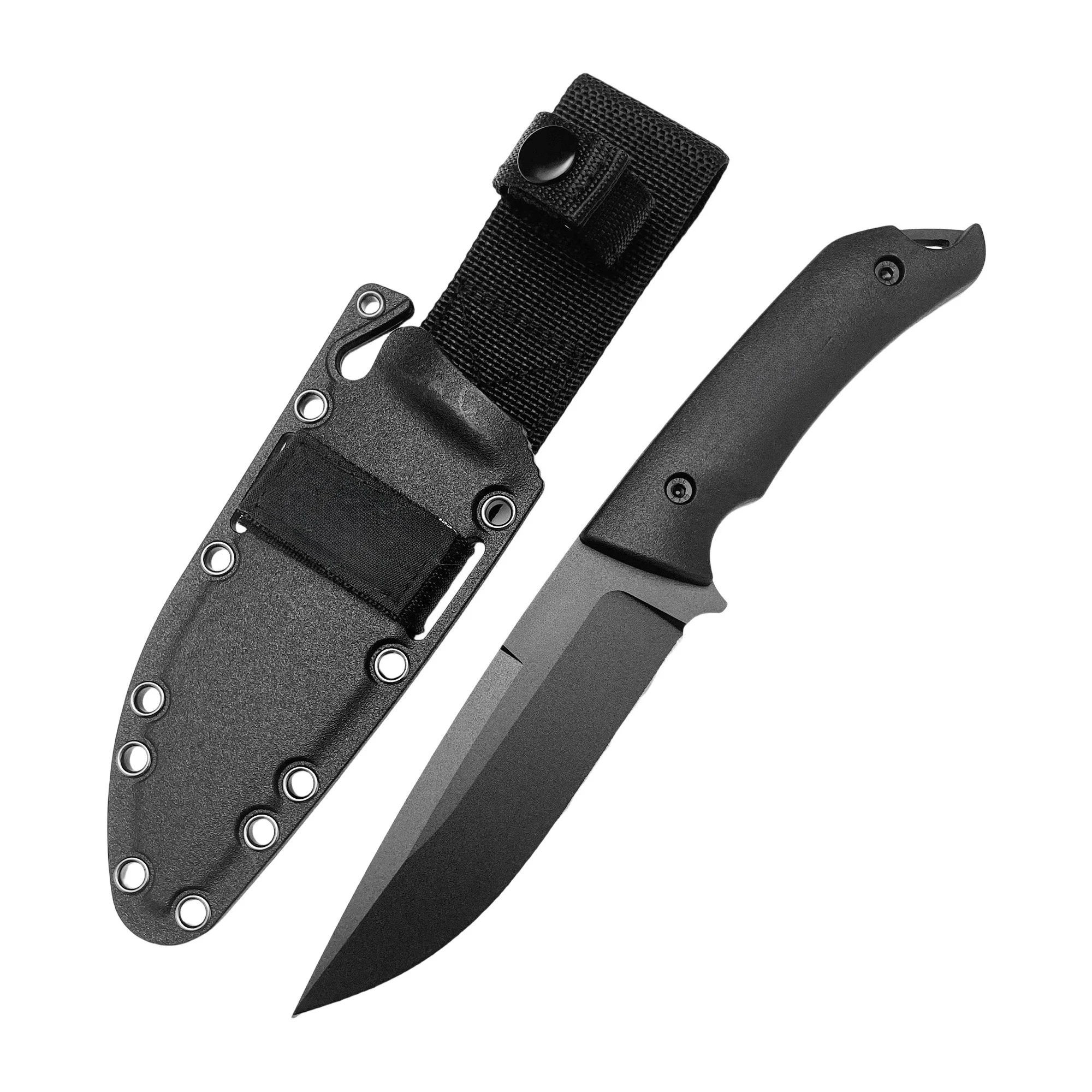 KB 7503 سكين مستقيم عالي الجودة 9Cr13Mov شفرة ألياف النايلون مقبض مقاومة للصلابة بقاء المحمولة سكين الدفاع عن النفس