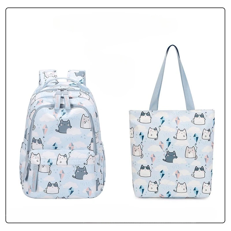 Cute fun cartoon lightweight junior high school student schoolbag female high value large capacity college style girl backpack