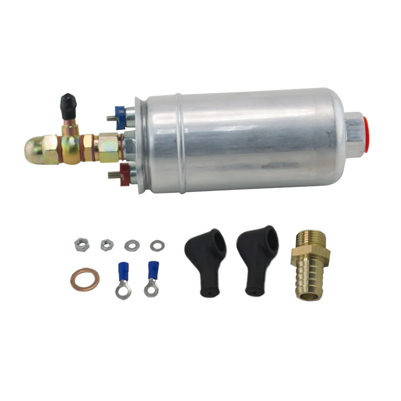 External Fuel Pump 0580 254 044  FUEL PUMP WITH BANJO FITTING KIT HOSE ADAPTOR UNION 8MM OUTLET TAIL PQY-FPB044R