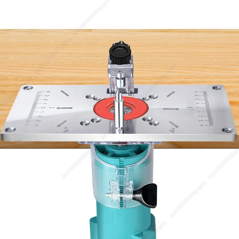 Aluminium Carpenty Router Table Insert Plate Multifunctional Woodworking Benches Carpenter Trimming Machine Engraving Board