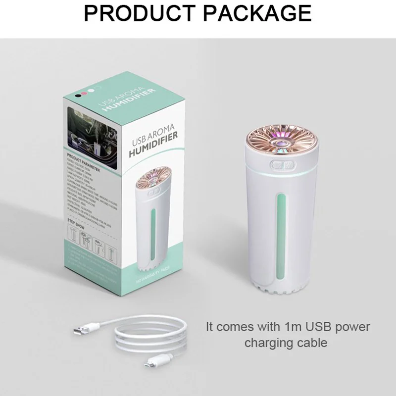 300ml portátil umidificador de ar nova casa usb farol desktop aromaterapia umidificador aromaterapia carro inteligente