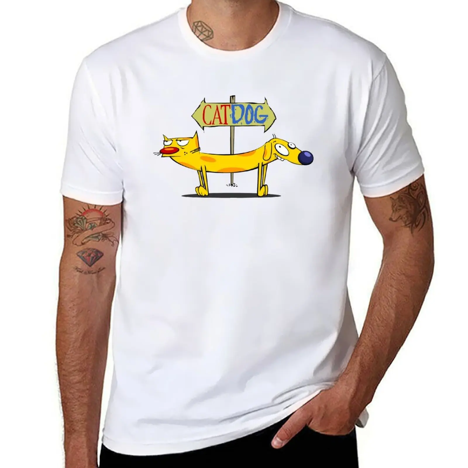 

CatDog T-Shirt man t shirts high quality luxury brand graphic t shirts for man T-Shirt