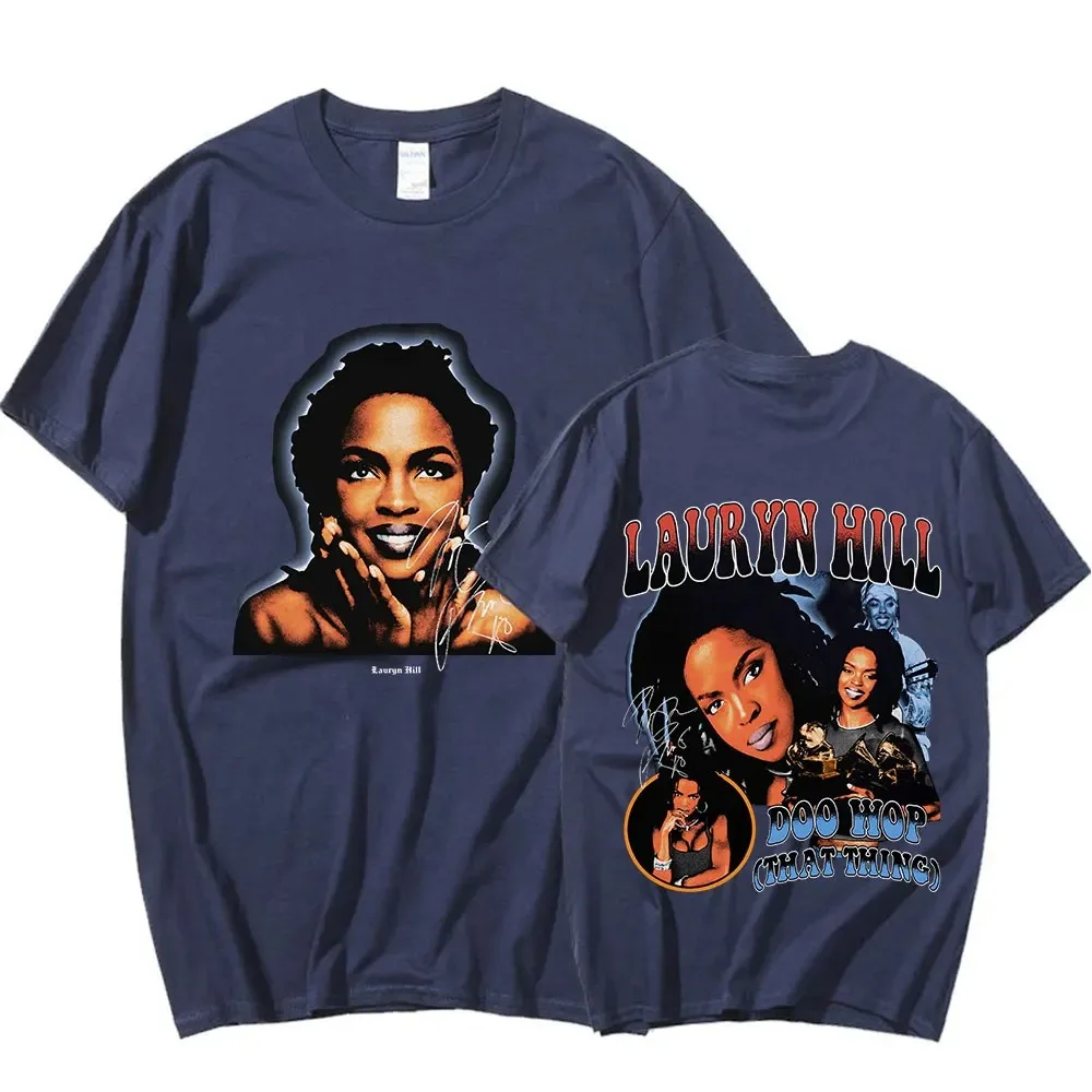 Lauryn Hill Graphic T-Shirt Unisex Harajuku Vintage Short Sleeve T Shirt Men Women Clothing Fashion Hip Hop Oversized T-shirts