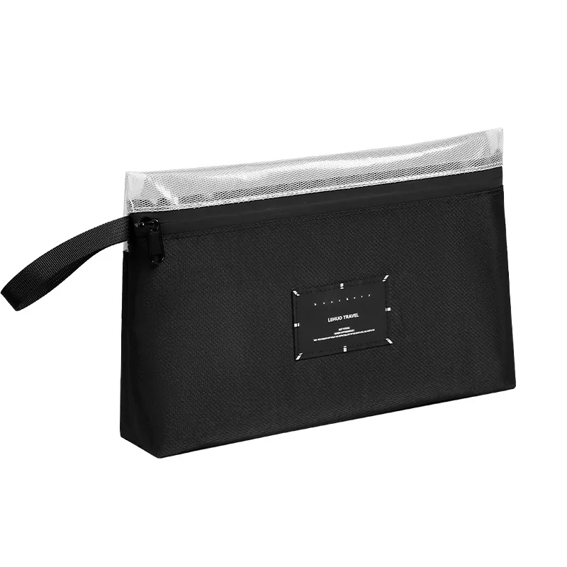 

5шт косметички мужские PU двухцветные лоскутные водонепроницаемые переносные дорожные сумки для хранения