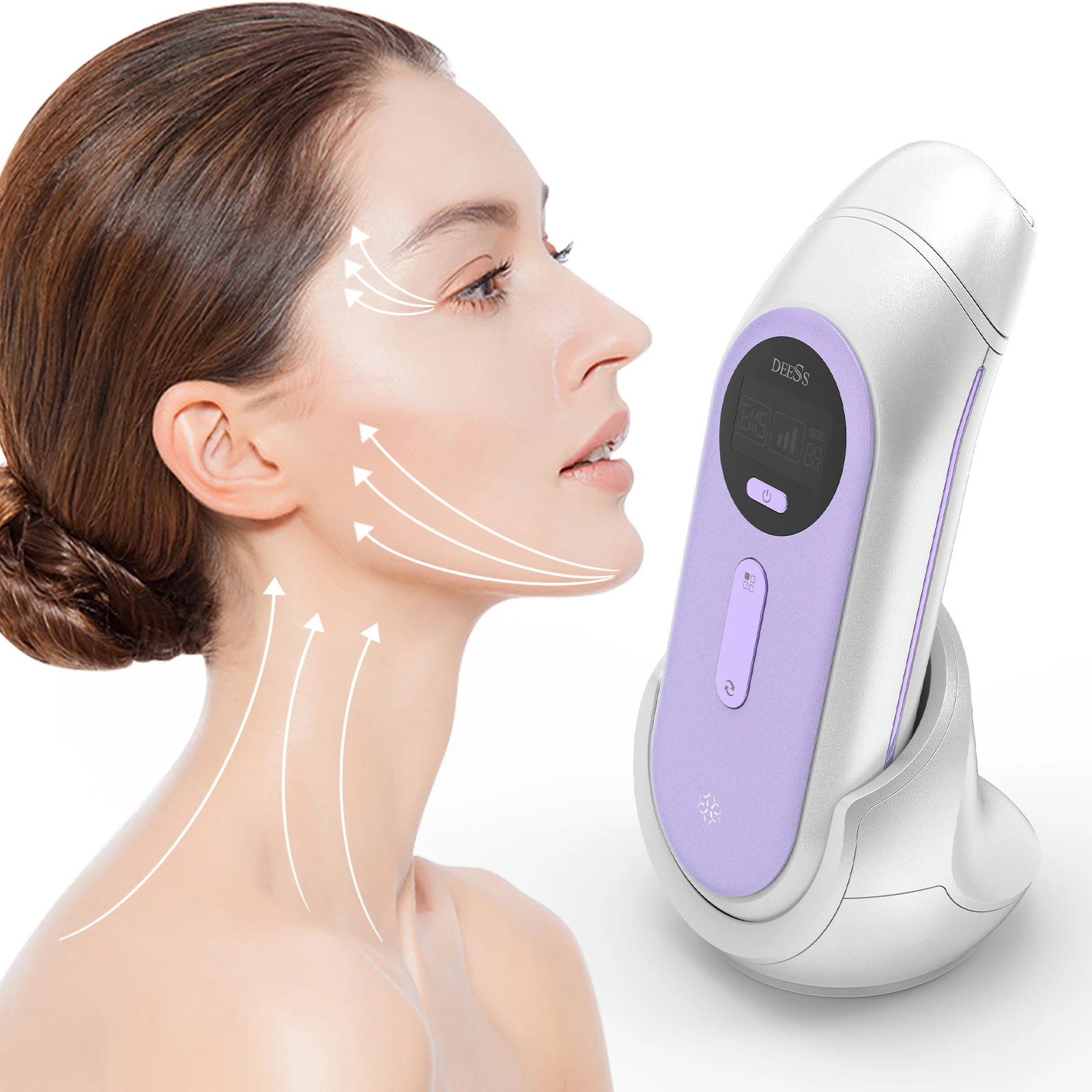 DEESS GP520 Microcurrent Facial Device -Types,Reduces for All Skin Instant Lift Conceals Dark Circles Reduces Puffiness Smooths