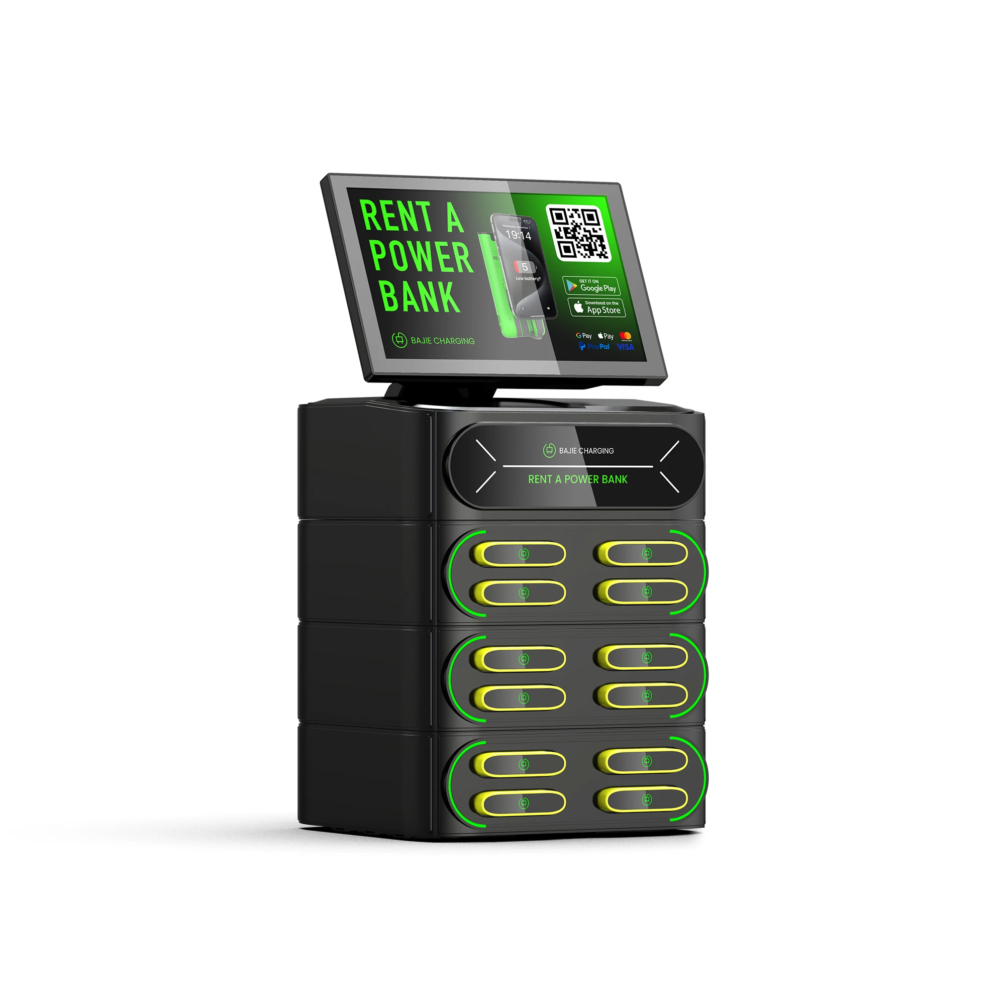 The best-selling 12-slot phone charging cabinet, featuring secure password access and integration,
