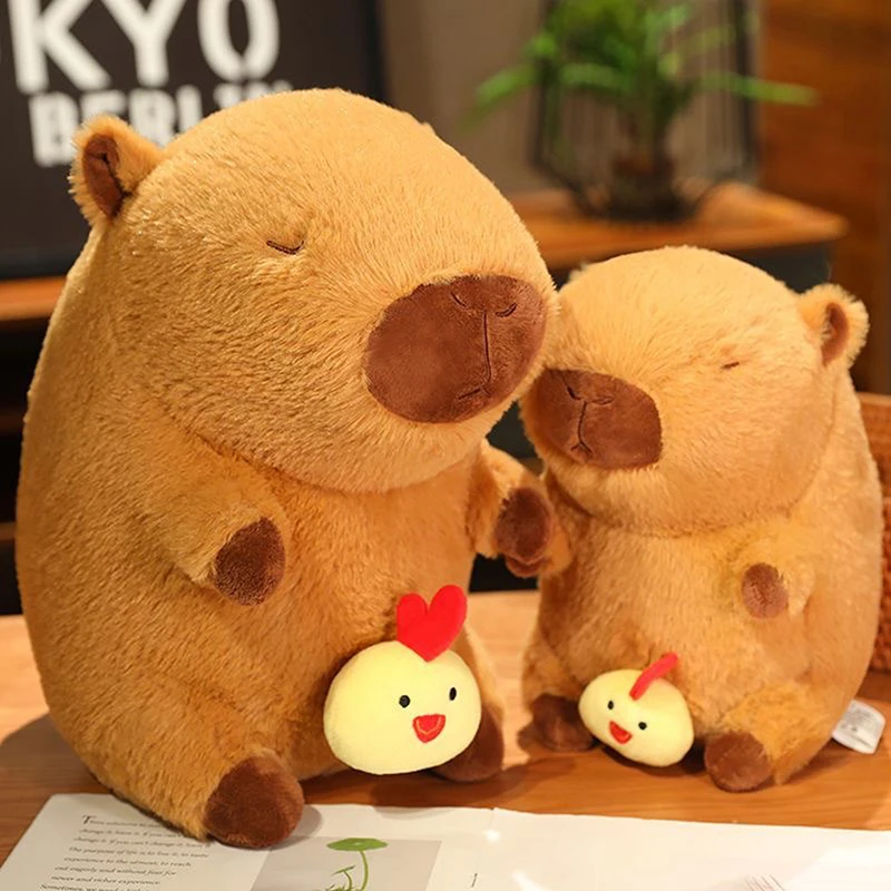 23/30/40 cm Küken Capybara Plüsch Simulation Capibara Anime Flauschige Spielzeug Nette Puppe Kuscheltiere Weiche Puppe plüsch Weihnachten Geschenk