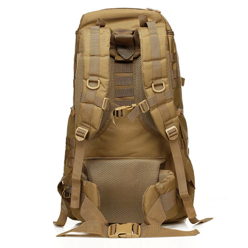 Imagem -04 - Mochila Tática ao ar Livre Mochila de Acampamento Camuflagem Bolsa Esportes Caça Caminhadas Montanhismo Bolsa 60l Capacidade Novo