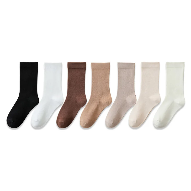 Pure Cotton Loose Mouth Boneless Confinement Socks Harajuku Fashion Korean Style Autumn Women